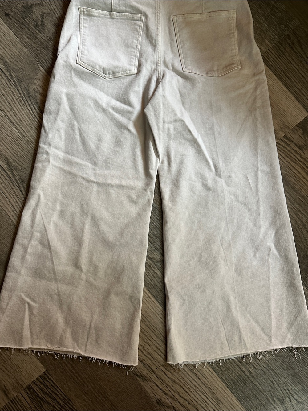 Madewell NWT flared crop Wide-Leg High-Rise Jeans vintage ivory women’s size 33 - Picture 14 of 14
